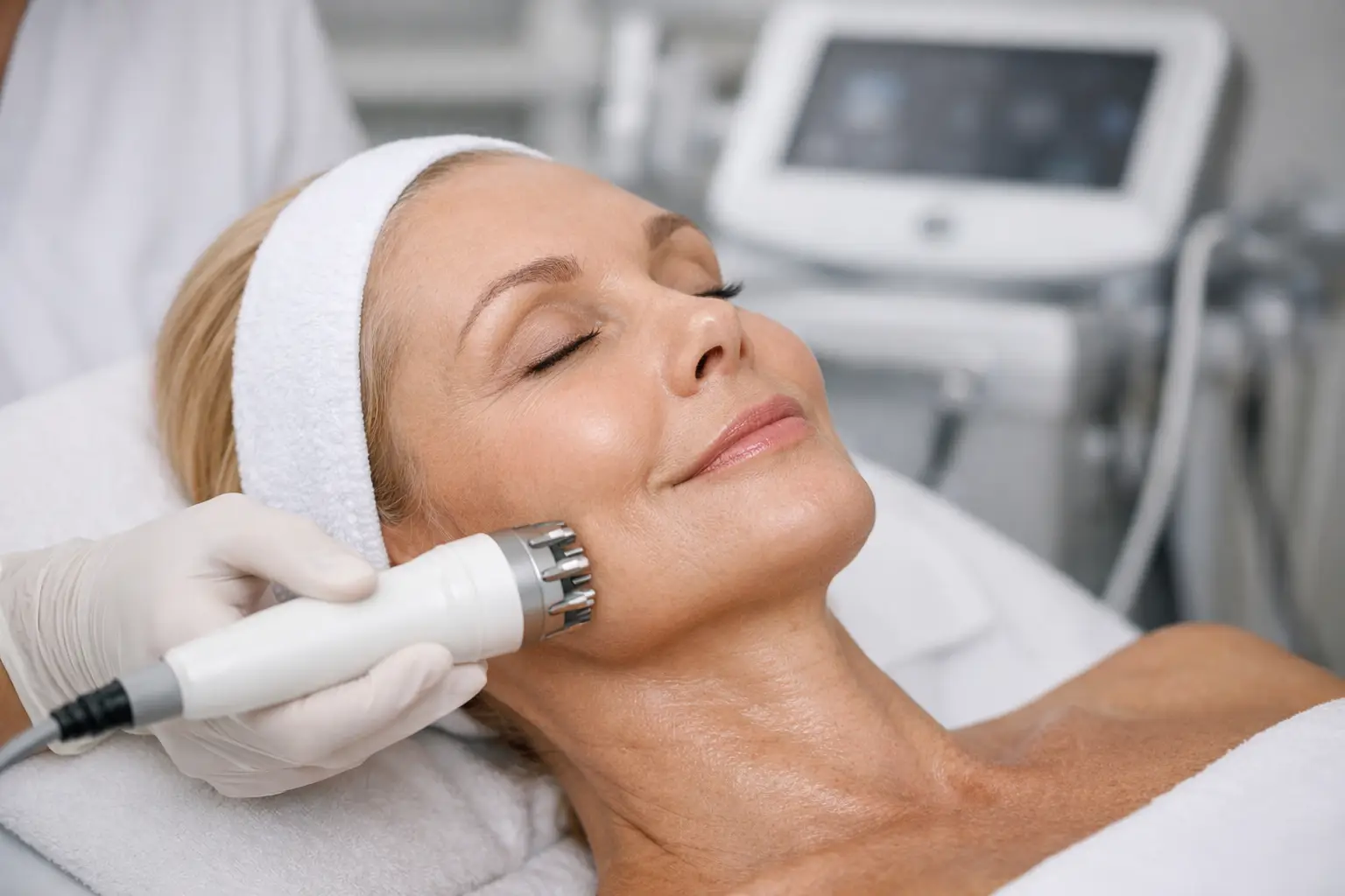 Radiofrecuencia médica para la flacidez facial